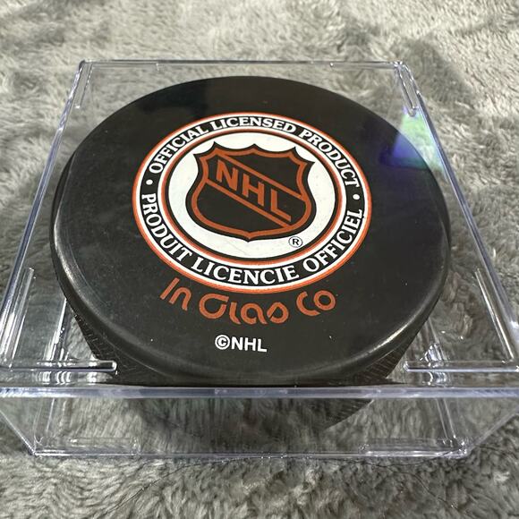 1997 WESTERN CONFERENCE CHAMPIONS DETROIT RED WINGS VINTAGE NHL PUCK - Picture 3 of 8